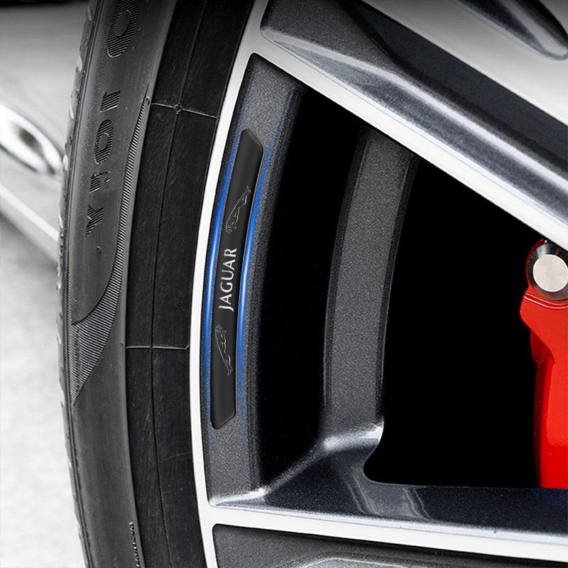 Car Styling Auto Wheel Hub Badge Tire Rim Stickers Accessories For Jaguar XF XJ XE S-Type F-Type X-Type F-Pace I-Pace E-Pace XFR XKR
