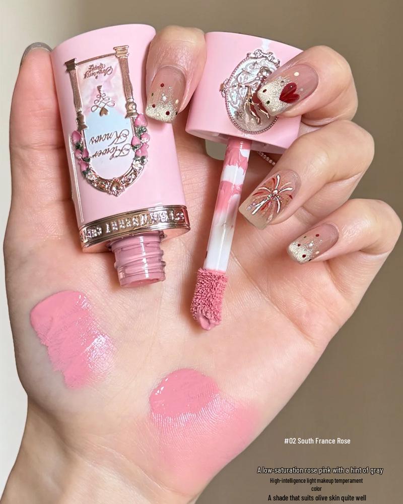 Flower Knows Strawberry Cupid Lip Cream & Blush, Eyeshadow, Perfume Handheld Mirror, and Balm Gift Set