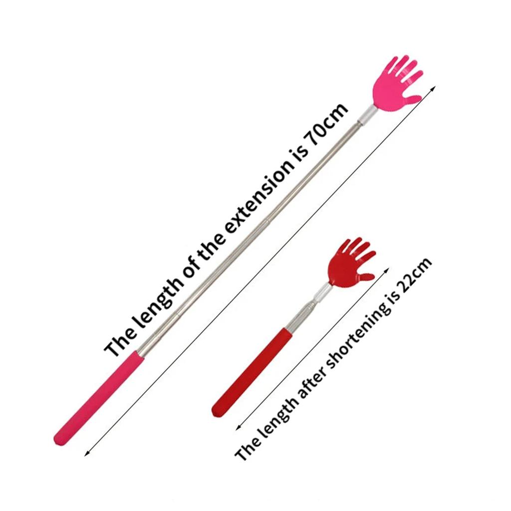 New Telescopic Massage Tools Stainless Steel Hand Grip For Elderly Hand Grip Relieve Itch Back Scratcher Elders Tickle Stick