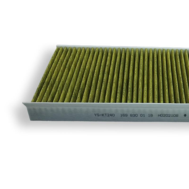 Activated Carbon Yellow Non-woven AC Filter for Mercedes-Benz A150/A200/B200 OE 169 830 01 18