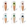 Clay Pot Waterer Set of 6 for Herbs and Small Containers, Top Fill Watering Stakes for Busy Schedules and Daily Use Around Pots Indoors