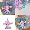 Kuscheliger Disney Lilo Stitch 3,9 Zoll Angel Plüsch-Schlüsselanhänger Weiche Stoffpuppe Kinder Weihnachtsgeschenk