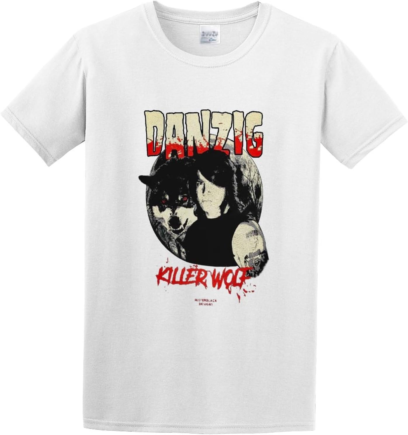 Adult T-Shirts Danzig Killer Wolf Fashion 4XL