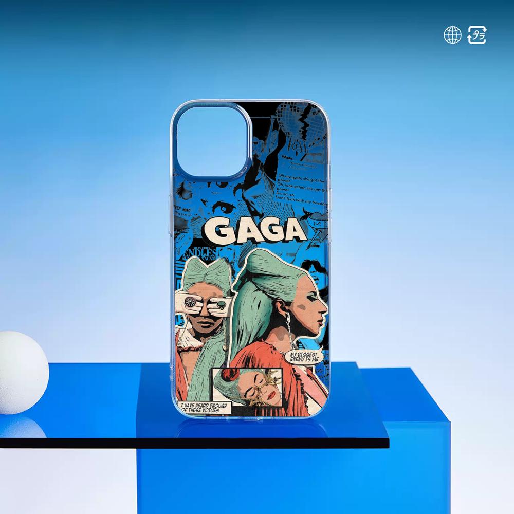 Hot singer Lady gaga mayhem poster Phone Case Laser gradient Transparent Phone Case For iPhone 17 16 15 14 13 12 Pro Max Plus