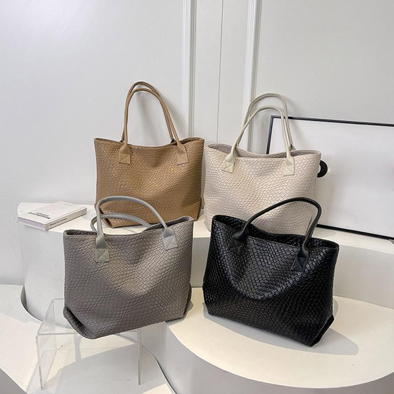 Crocodile Pattern Tote Bag With Large Capacity, Business Casual Portable Women's Shoulder Bag For Teen Girls Women