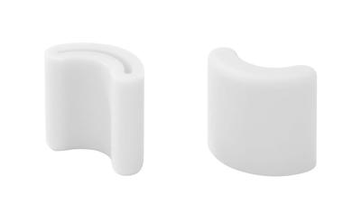 Yamazaki Jitsugyo Plastpåse Eco Hållare för Tower Kök Eco Ställ Tower Lock Set om 2 Vit 2557