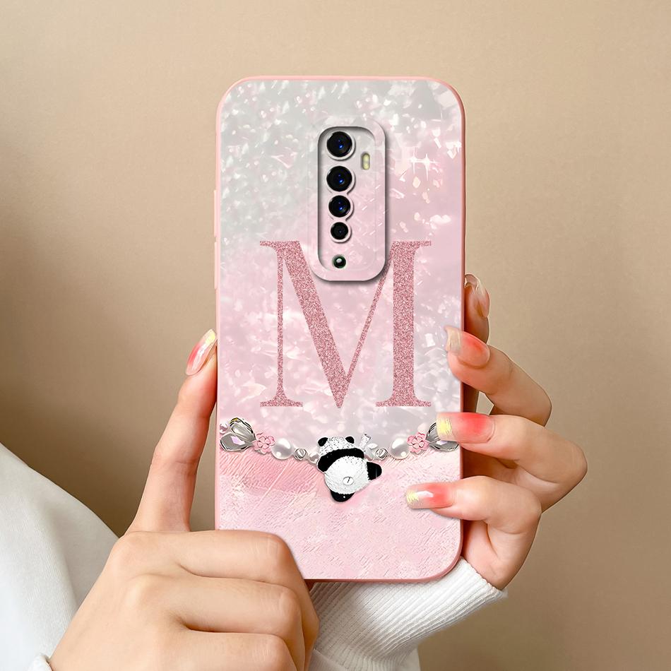 For Oppo Reno 2 2Z 2F Phone Case Creative Letters Camera Protection Bumper For Oppo Reno2 Soft Smooth Liquid Silicone Back Cover