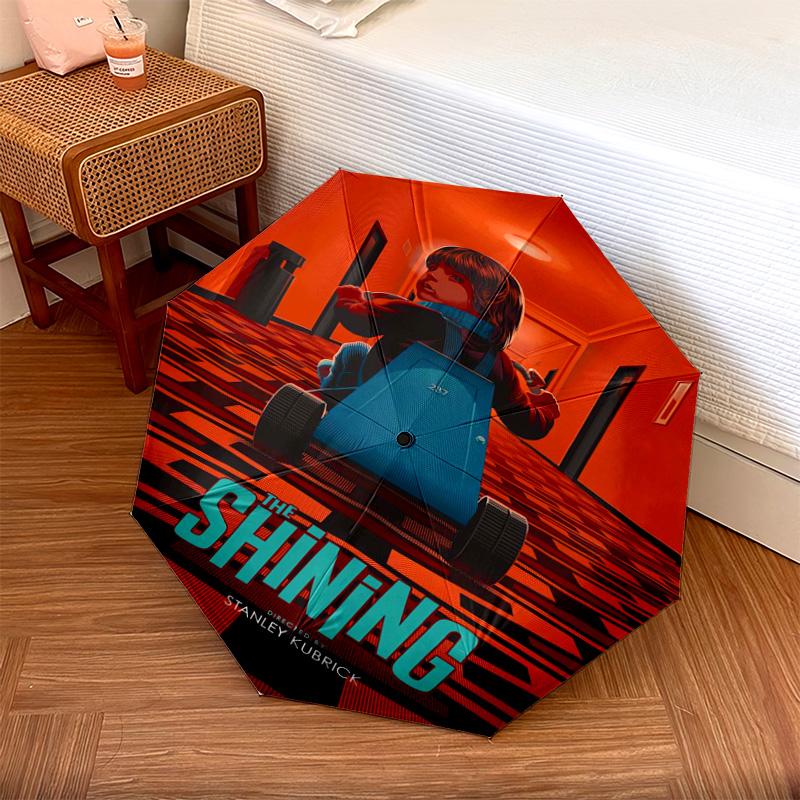 1 PC Automatic Folding Umbrella - Cartoon Pattern, Portable & Foldable Design with 48 Ribs, Christmas Birthday Gifts