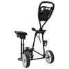 Golf Dolly with Seat Black and White 100 x 60 x 130 cm Iron