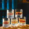 2pcs Sets Cocktail Glass Thick Bottomed Wine Glass Whiskey Glass Creative Ice Hockey Cup Coffee Mug Drinking Glasses Party Tools