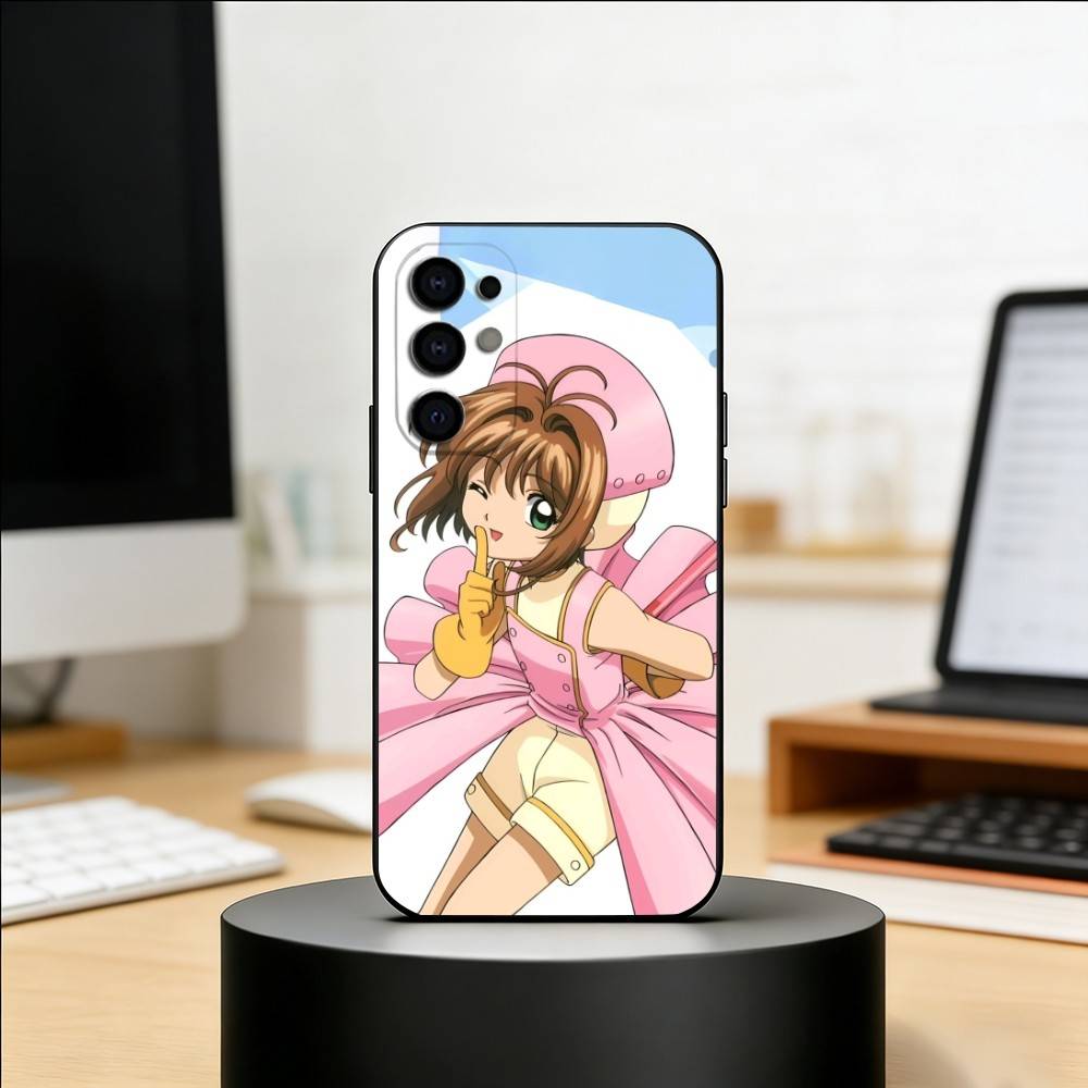 CardCaptor Sakura Anime Phone Case For Samsung S25,S24,S21,S22,S23,S30,Ultra,S20,Plus,Fe,Soft Silicone Black Cover