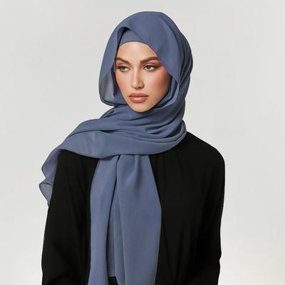 Adjustable Cap with Chiffon Scarf Set - Multi-Color Available, Convenient Middle-Eastern Malay Headscarf