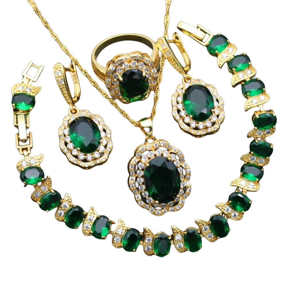 2025 Romantic, Gorgeous and Beautiful Women's Wedding Jewelry Set Zircon Banquet Party Wedding Jewelry Set