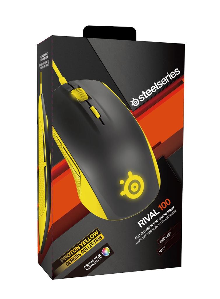 Maus SteelSeries Rival 100 Proton Gelb 62340 []Gaming