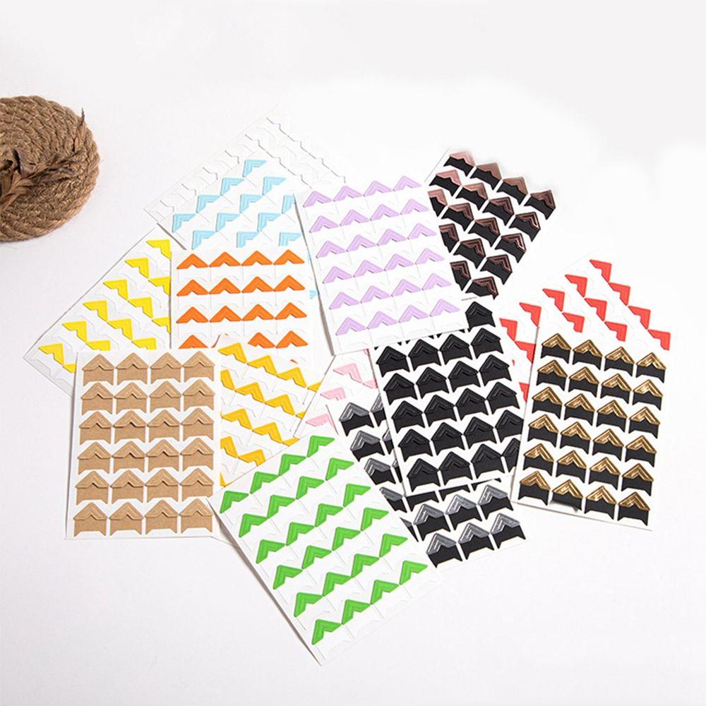 Decor Vintage Kraft Paper Photo Albums Picture Frame Decoration Scrapbook  Sticker Corner Sticker