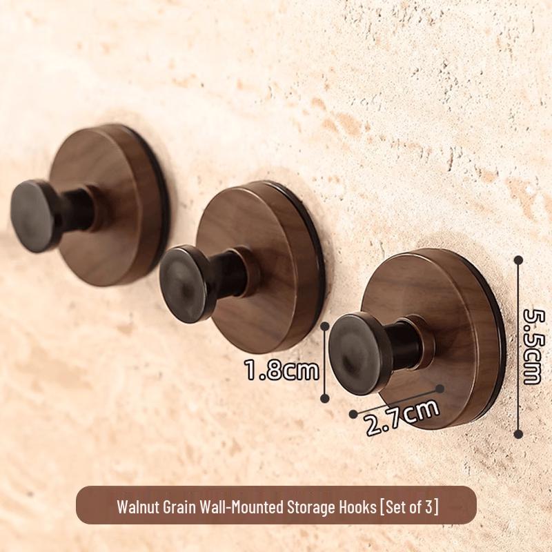 LIEI Wood Grain Double Suction Cup Hook