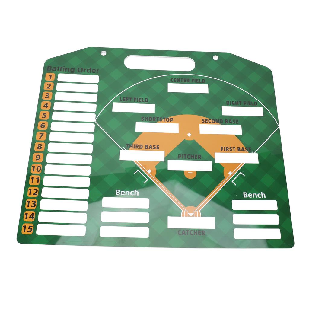 Baseball Coaching Board Professional Double Sided Reusable Dry Erase Baseball Lineup Board Magnetic