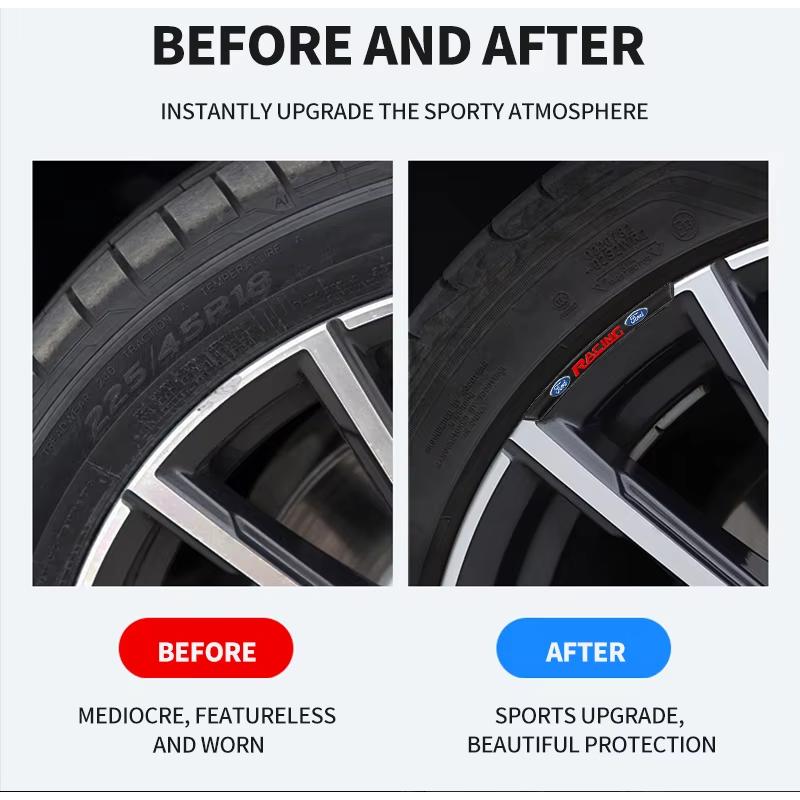 Hot Car Wheel Eyebrow Protector Fender Flare Extension Arches For Cars Mud Flap Splash Guards For Ford Fiesta Mondeo Fusion Expl
