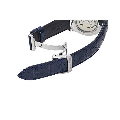 [Orient Star] Automatic Men's Watch, Semi-Skeleton, Made In Japan, Open Heart Design, 2-Year Domestic Warranty, Model RK-AT0006L, Navy Blue