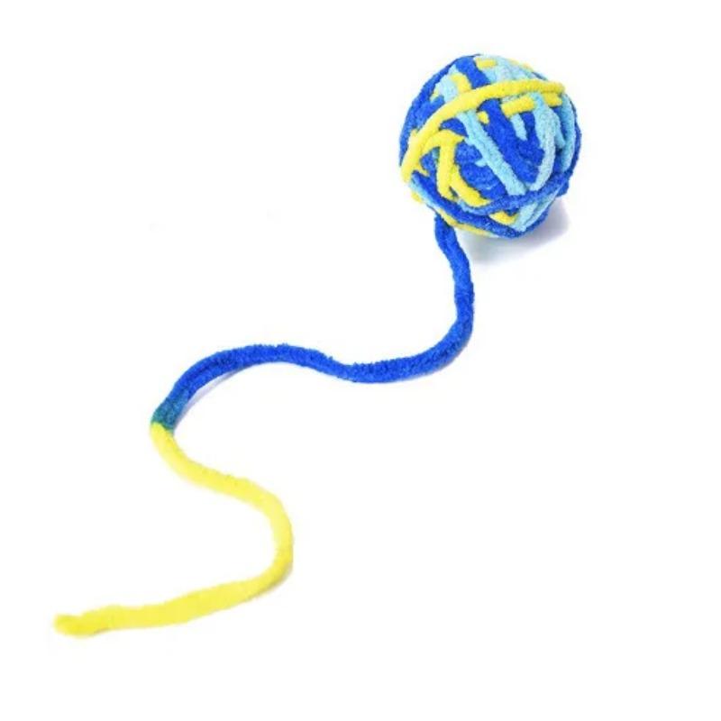 Pet Supplies Cat Bites Cat Teasing Toys Balls Bells Colored Yarn Balls