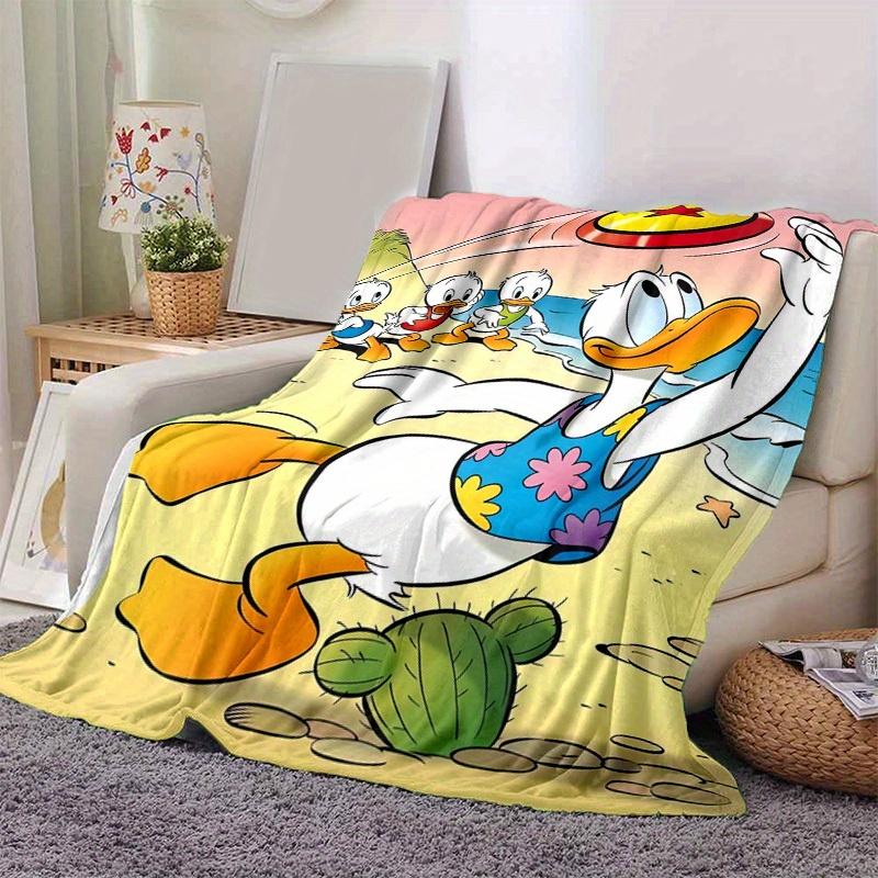 1pc, Donald Duck Family Beach Party Throw Blanket Home Decor, Couch Cover, Outdoor Blankets, Gifts, Flannel Blanket 80x120cm