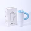New hot-selling dopamine straw cup 101 stainless steel large-capacity thermos cup outdoor portable ice cup