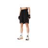 Li-Ning Fitness Series Solid Color Lace-Up Loose Casual Shorts Women shorts Black AKSU472-2