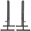 Dip Bars, 440 Lbs Capacity, Heave Duty Dip Stand Station with Adjustable Height, Fitness Workout Dip Bar Station Stabilizer Parallette Push Up Stand,