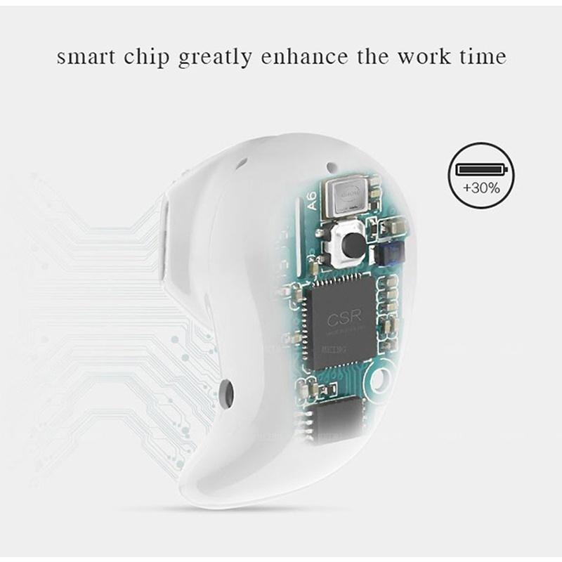 Mini Wireless Bluetooth Headset Handsfree Ultra Small Earphone with Microphone for Mobile Phone