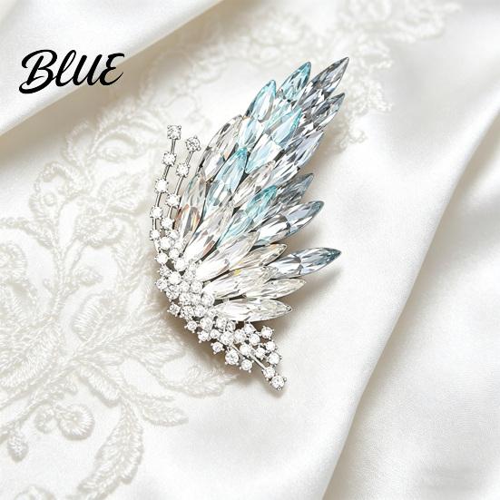 Brooch Accessory Butterfly Colored Diamonds Decor Durable Alloy Sparkling Wings