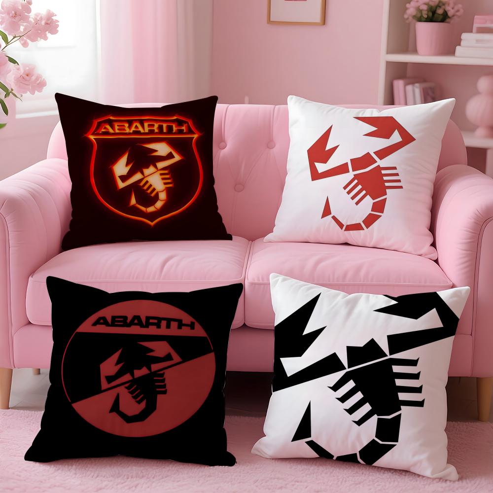 Auto Cool A-Abarth S-Scorpion Cushion Cover Pillow Case Soft Skin Friendly Fabric Comfort & Concealed Zipper