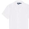 Polo Ralph Lauren Solid Color Single-Breasted Short Sleeve Shirt Men shirts White 710962261-002