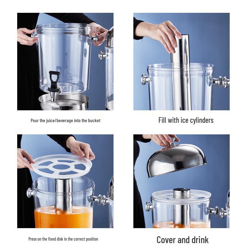 HUIWEN Komerční nerezový dávkovač džusu