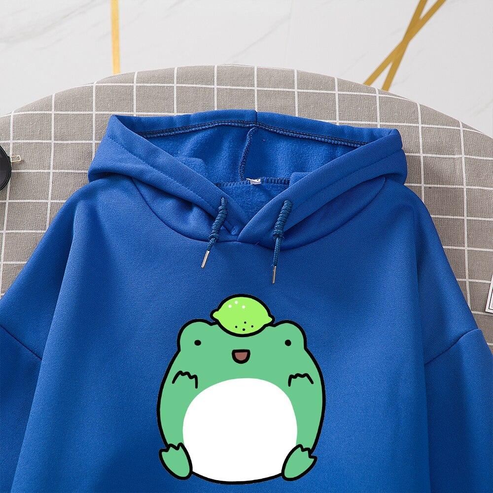 frog moletom com capuz plus size