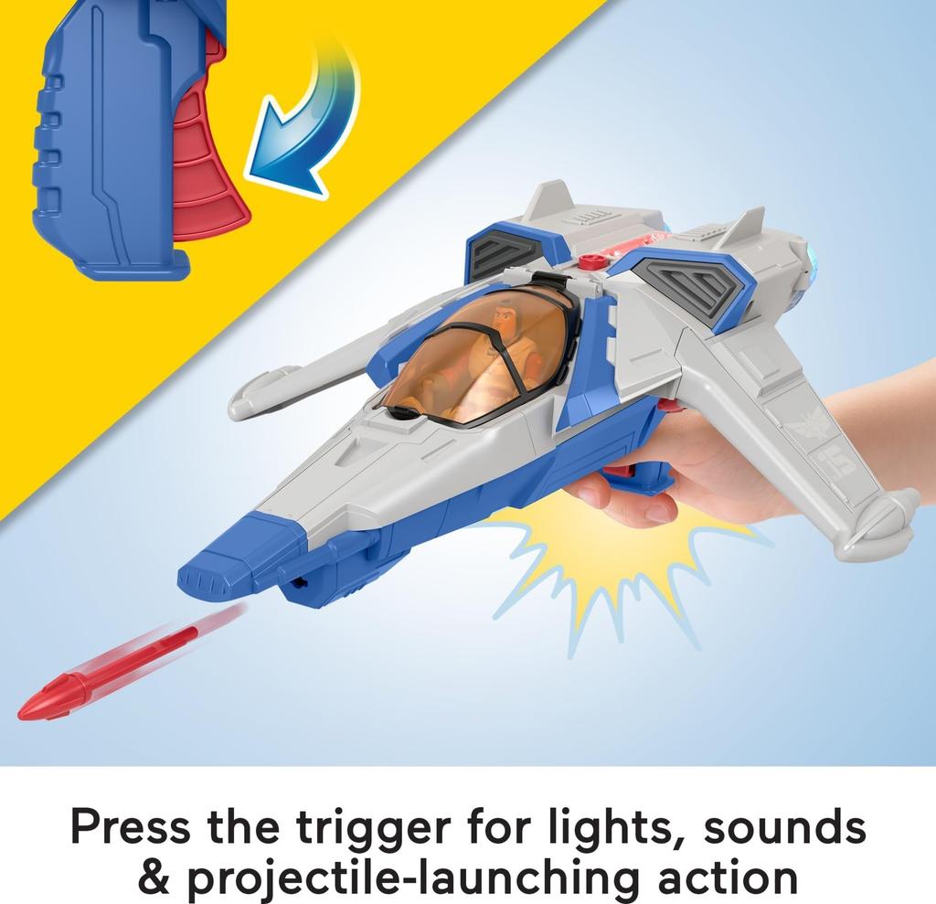 Fisher-Price Imaginext Buzz Lightyear Light & Sound Vehicle (Ages 3 and Up), HGT26, White