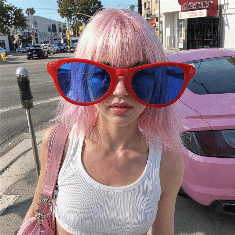 Oversized Party Props Plastic Funny Glasses Music Festival Photo Props Hawaii Tropical Party