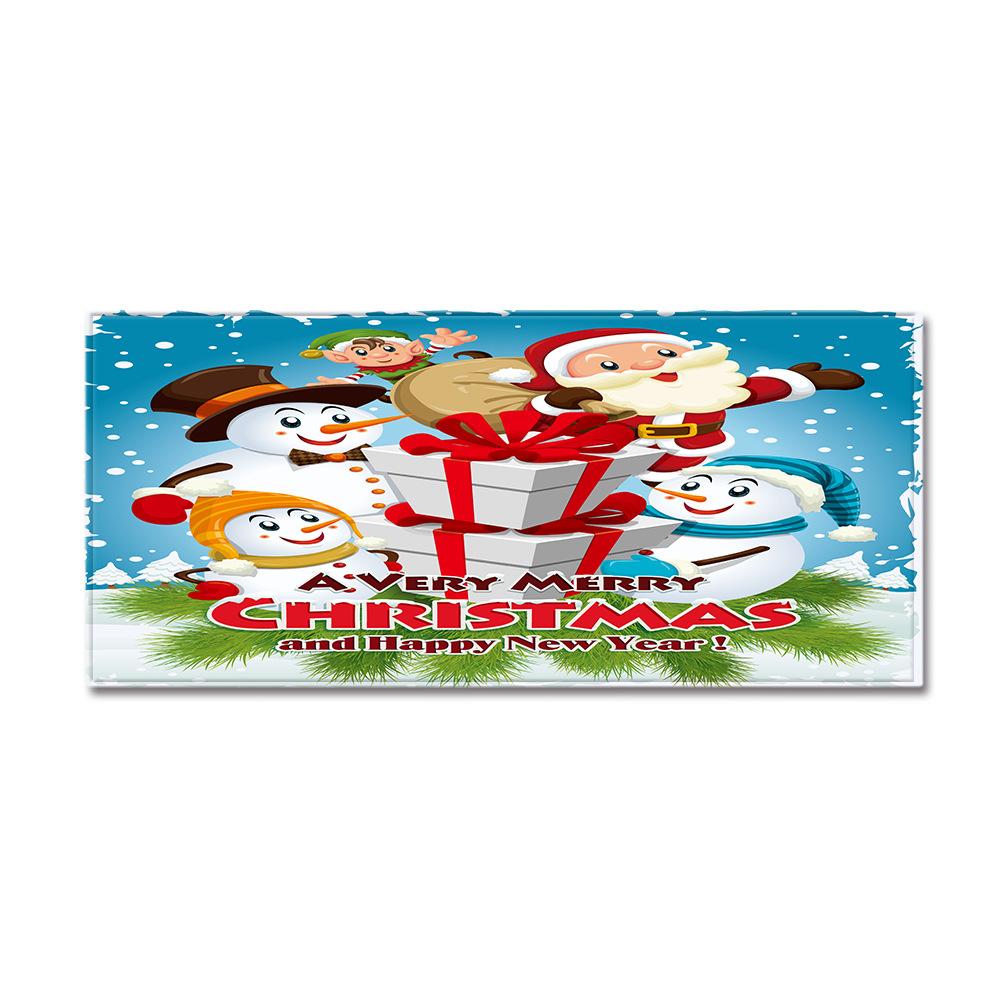 Christmas Kitchen Sand Carpet Doormat Long Floor Mat