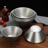 Retro Stainless Steel Salad Bowl Korean Style Double Layer Thicken V-Shaped Ramen Noodle Bowls Soup Rice Bowls Kitchen Tableware