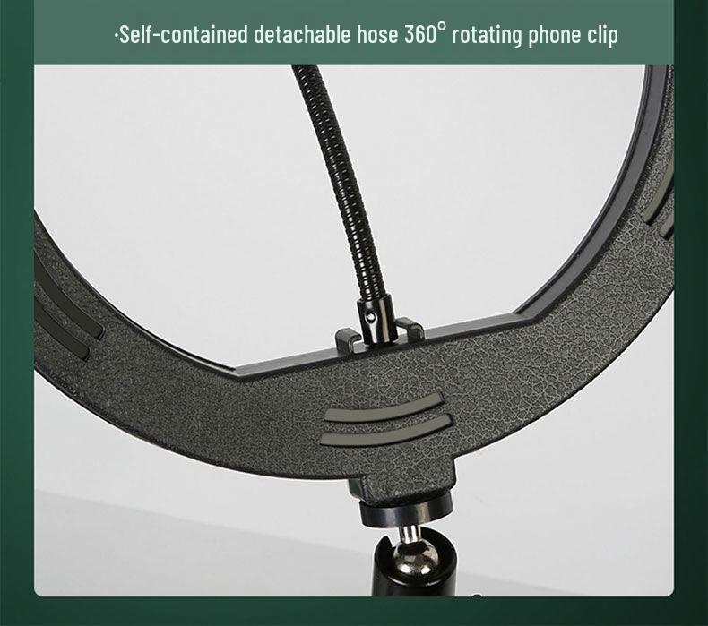 Multi-Functional Floor Tripod Phone Holder with Ring Light for Live Broadcast & Photography