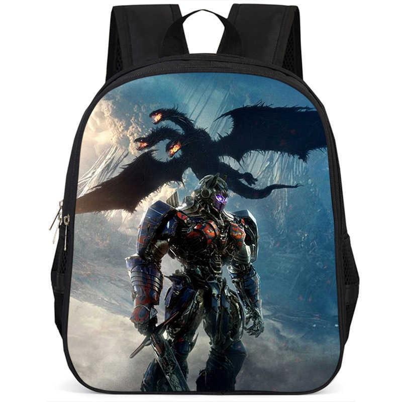 Zaino scolastico leggero in tessuto Oxford ad alta capacità da 15 pollici Transformers
