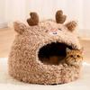 Warmes Katzenbett Haustierhaus Kätzchenhöhle Kissen Katzenhaus Warmes Schlafhundekörbchen Zelt Kleine Hundematte Zubehör Bett für Katzen