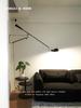 Italian Flos 265 Mid-Century Industrial Swing Arm Wall Lamp - Minimalist Design for Living Room or Reading Nook