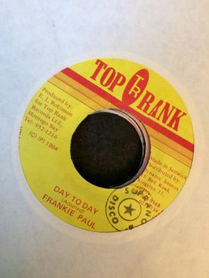 7inch Record FRANKIE PAUL - Day To Day NONE Top Rank 1994 Jamaica Reggae, Ska & Dub Used