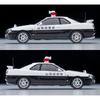 TOMYTEC Tomica Limited Vintage Neo 1/64 LV-N366a Nissan Skyline 2-Door Sport Coupe 25GT TURBO Patrol Car Yamanashi Police Diecast Model