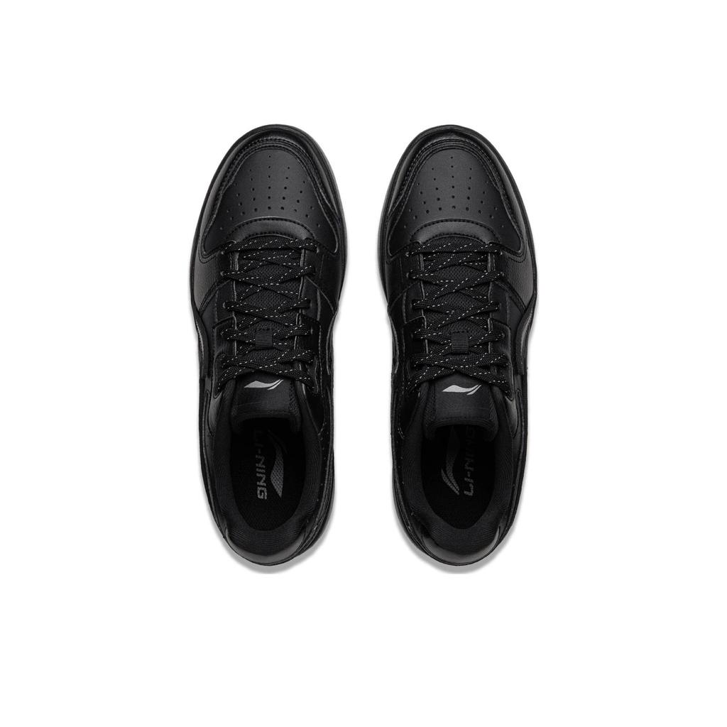 New LiNing Acer Truncatum Slip Resistant Cushioning Abrasion Resistant Low Top Skateboard Shoes Men's Black AGCU515-5