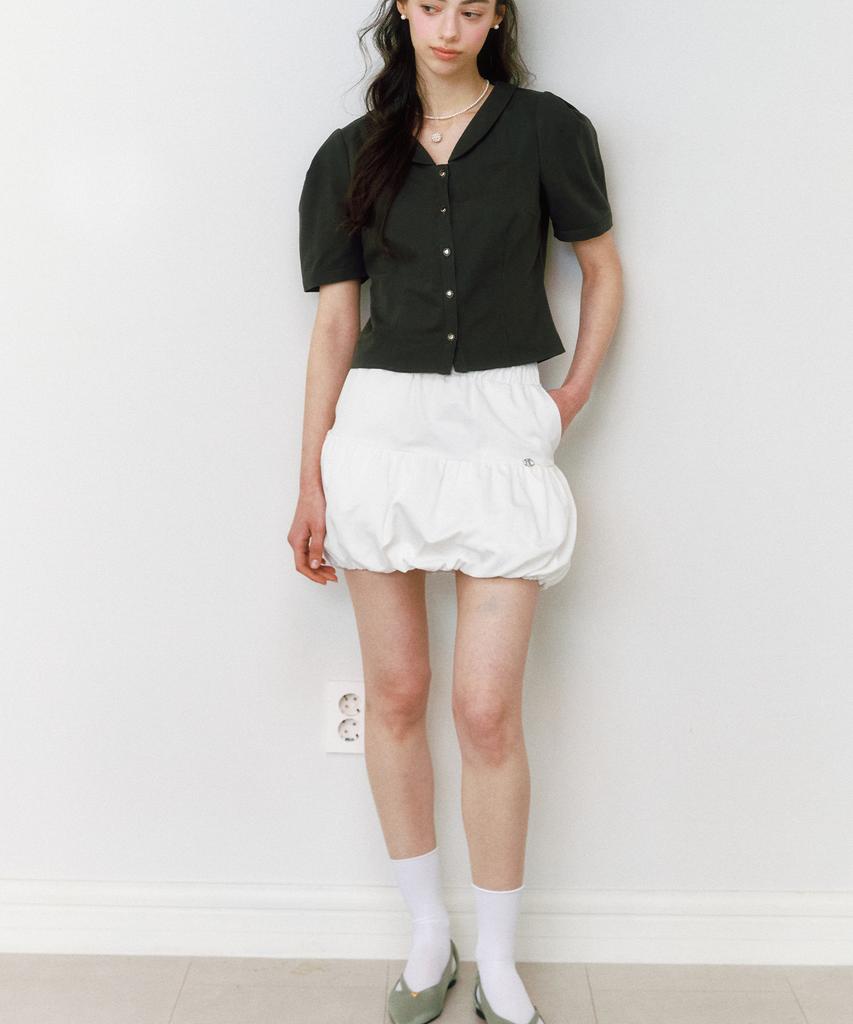 Neimkategoli Dahlia Balloon Skirt_White