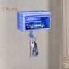 Cârlig decorativ multifuncțional pentru chei, design cu cutie auto, montat pe perete, organizator de chei cu ușă de garaj interactivă