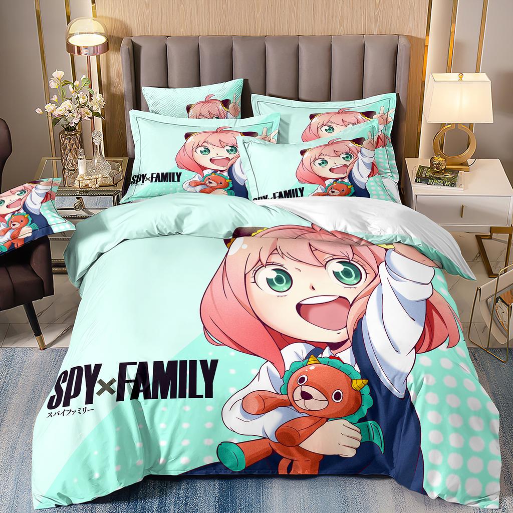 Spy X Family 3D Print Anime Printed Bed Set Duvet Cover Pillowcase Bedding Set Bed Linen Sheet Quilt Cover Full Queen King Size