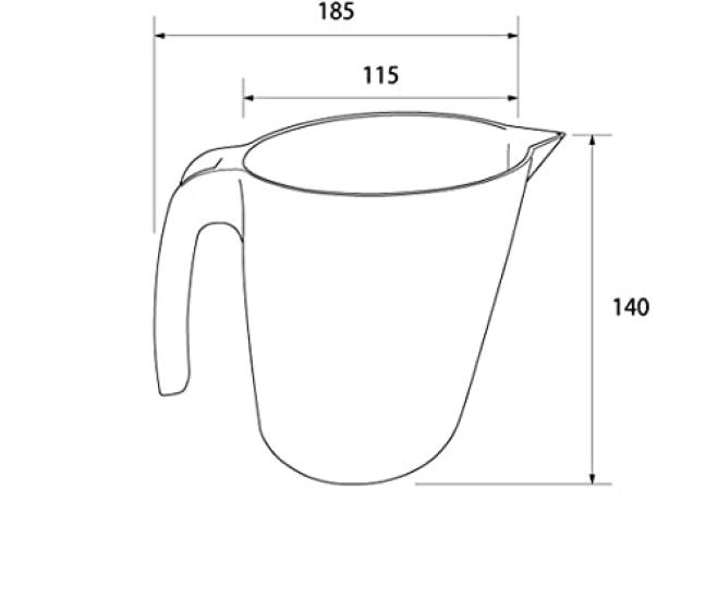 Burrtec Burkinta X Water Jug 1L Yellow 66221300 BKXWJ-1Y