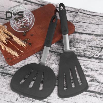 Espátula ranurada, espátula giratoria Flexible de silicona resistente al calor antiadherente resistente para cocinar pescado